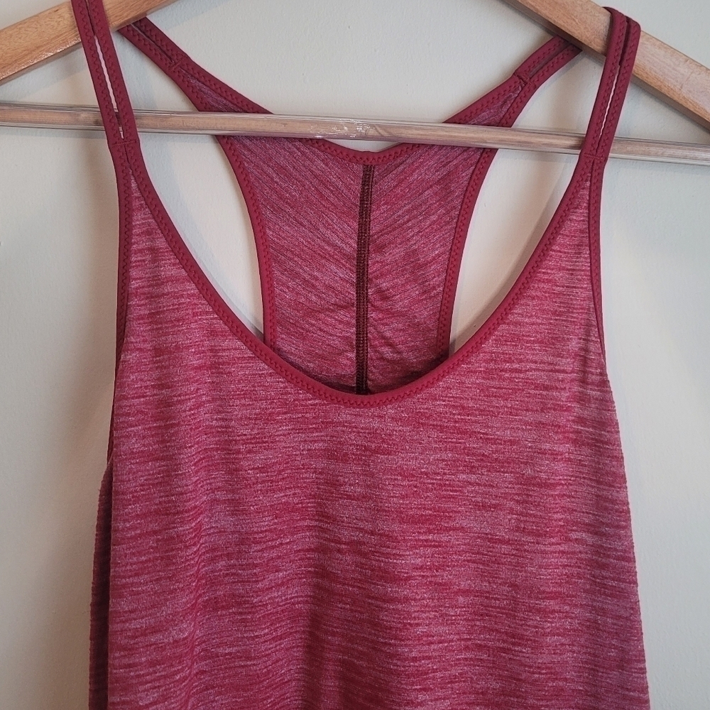 Lululemon 105 Singlet Heathered Cranberry Tank Top Size 6 - Picture 5 of 9